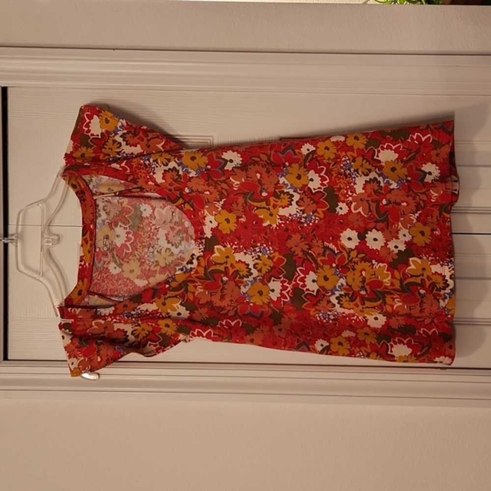 Loft Outlet Floral Flutter Sleeve Top